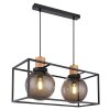 Globo HILKO Pendant Light black, 2-light sources