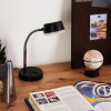 PINEDA Table lamp LED chrome, black, 1-light source