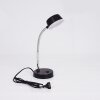 PINEDA Table lamp LED chrome, black, 1-light source
