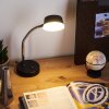 PINEDA Table lamp LED chrome, black, 1-light source
