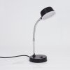 PINEDA Table lamp LED chrome, black, 1-light source