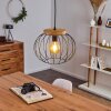 REFRESCO Pendant Light Dark wood, black, 1-light source
