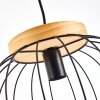 REFRESCO Pendant Light Dark wood, black, 1-light source