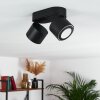 APPLETON Ceiling Light LED black, 2-light sources