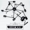CONGAL Ceiling Light black, 8-light sources