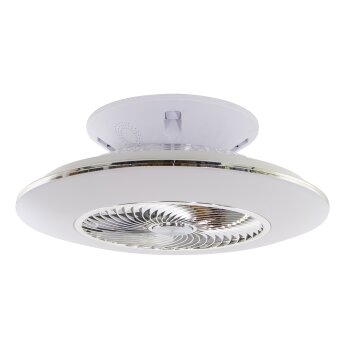 Globo KELLO ceiling fan LED white, 1-light source