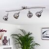 WARGA Ceiling Light LED matt nickel, 4-light sources