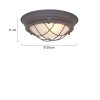 Steinhauer MEXLITE Ceiling Light brown, 1-light source