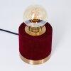 WERUGA Table lamp brass, red, 1-light source