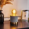 WERUGA Table lamp grey, brass, 1-light source