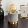 WERUGA Table lamp grey, brass, 1-light source