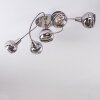 WARGA Ceiling Light LED matt nickel, 5-light sources