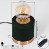 WERUGA Table lamp green, brass, 1-light source