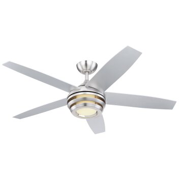 Globo VIVIANA ceiling fan LED matt nickel, 1-light source, Remote control