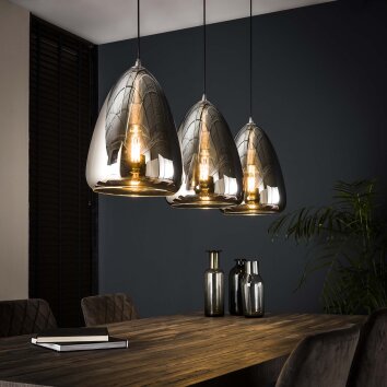 MISSIROLA Pendant Light Oxidised Silver, 3-light sources