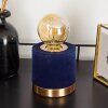 WERUGA Table lamp blue, gold, 1-light source