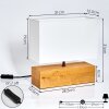 GENEVA Table lamp Light wood, 1-light source