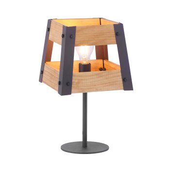 Leuchten-Direkt CRATE Table lamp Light wood, 1-light source