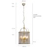 Steinhauer PIMPERNEL hanging light bronze, 4-light sources