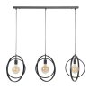 MIRANDOLA Pendant Light black, 3-light sources