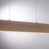 Paul Neuhaus Q-TIMBER Pendant Light LED Light wood, 1-light source, Remote control