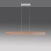 Paul Neuhaus Q-TIMBER Pendant Light LED Light wood, 1-light source, Remote control