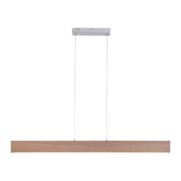 Paul Neuhaus Q-TIMBER Pendant Light LED Light wood, 1-light source, Remote control