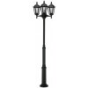 Albert 2099 path light black, 3-light sources