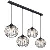 Globo HANAKO Pendant Light black, 4-light sources