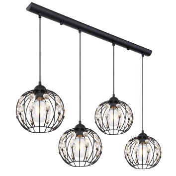 Globo HANAKO Pendant Light black, 4-light sources