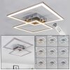 THARA Ceiling Light LED matt nickel, 2-light sources, Remote control