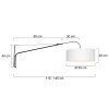 Steinhauer GRAMINEUS Wall Light black, white, 1-light source