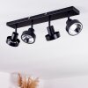 CHAGRES Ceiling Light black, silver, 4-light sources