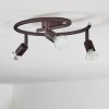 PLANES Ceiling Light LED rust-coloured, 3-light sources