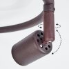 PLANES Ceiling Light LED rust-coloured, 3-light sources
