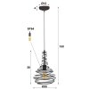 WALTERSWALD Pendant Light black, 1-light source