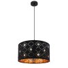 Globo ABBEY Pendant Light black, 1-light source