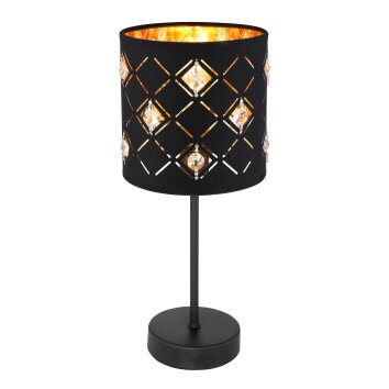 Globo ABBEY Table lamp black, 1-light source