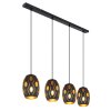Globo NARRI Pendant Light black, 4-light sources