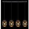 Globo NARRI Pendant Light black, 4-light sources