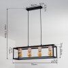 TURIZA Pendant Light Dark wood, black, 4-light sources