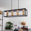 TURIZA Pendant Light Dark wood, black, 4-light sources