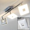Trio Pontius ceiling spotlight LED chrome, 3-light sources