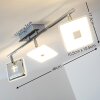 Trio Pontius ceiling spotlight LED chrome, 3-light sources