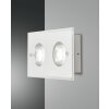 Fabas Luce BALI Wall Light LED silver, 2-light sources