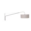 Steinhauer GRAMINEUS Wall Light stainless steel, grey, 1-light source