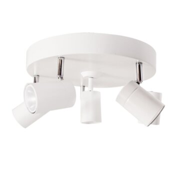 By Rydens CORRECT Ceiling Light white, 5-light sources