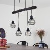 COOL SPRING Pendant Light Dark wood, black, 4-light sources