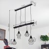 COOL SPRING Pendant Light Dark wood, black, 4-light sources
