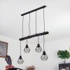 COOL SPRING Pendant Light Dark wood, black, 4-light sources